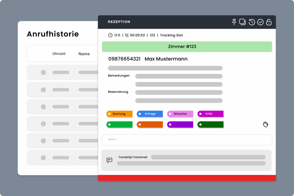 Optimierung des Workflows an der Reservierung und Rezeption